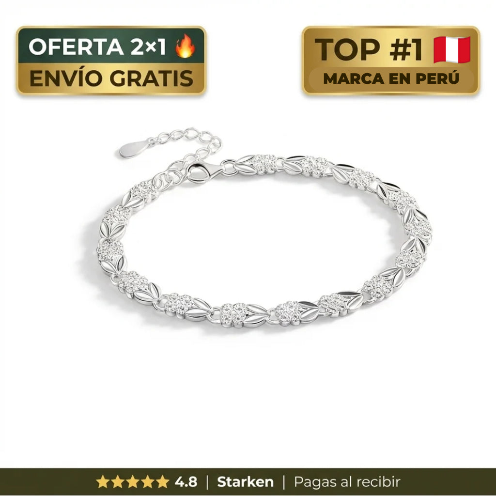 Pulsera de Trébol de la Suerte 925