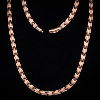 Collar de cobre puro 99.99% con imanes de neodimio ultra potentes de 3500 Gauss